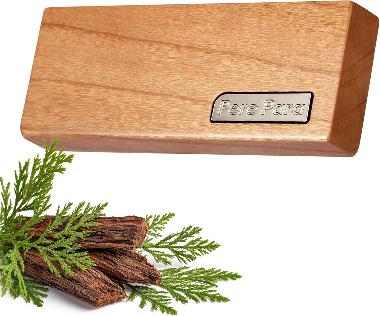 4 Refreshing Scent Bags Wood Car Air Freshener Vent Clip (Burlywood, Misty Grove)- Natural Scent