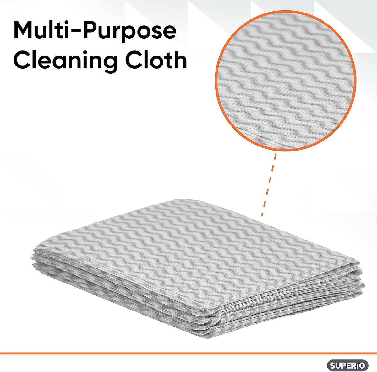 Superio Handy Wipes For Kitchen Multi-Purpose Heavy-Duty Reusable Cleaning cloth for house