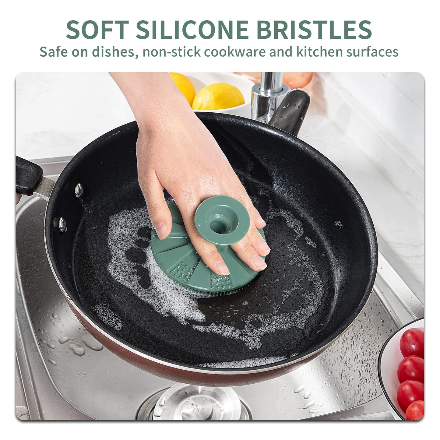 BEAUTAIL Silicone Dish Scrubber – view 3