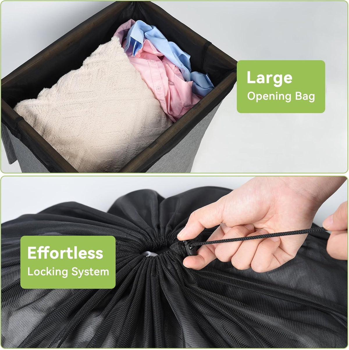 OTraki 2pcs Ex Large Mesh Laundry Bags 36x43 Inch Fine Mesh Washing Bag Drawstring Dirty Clothes