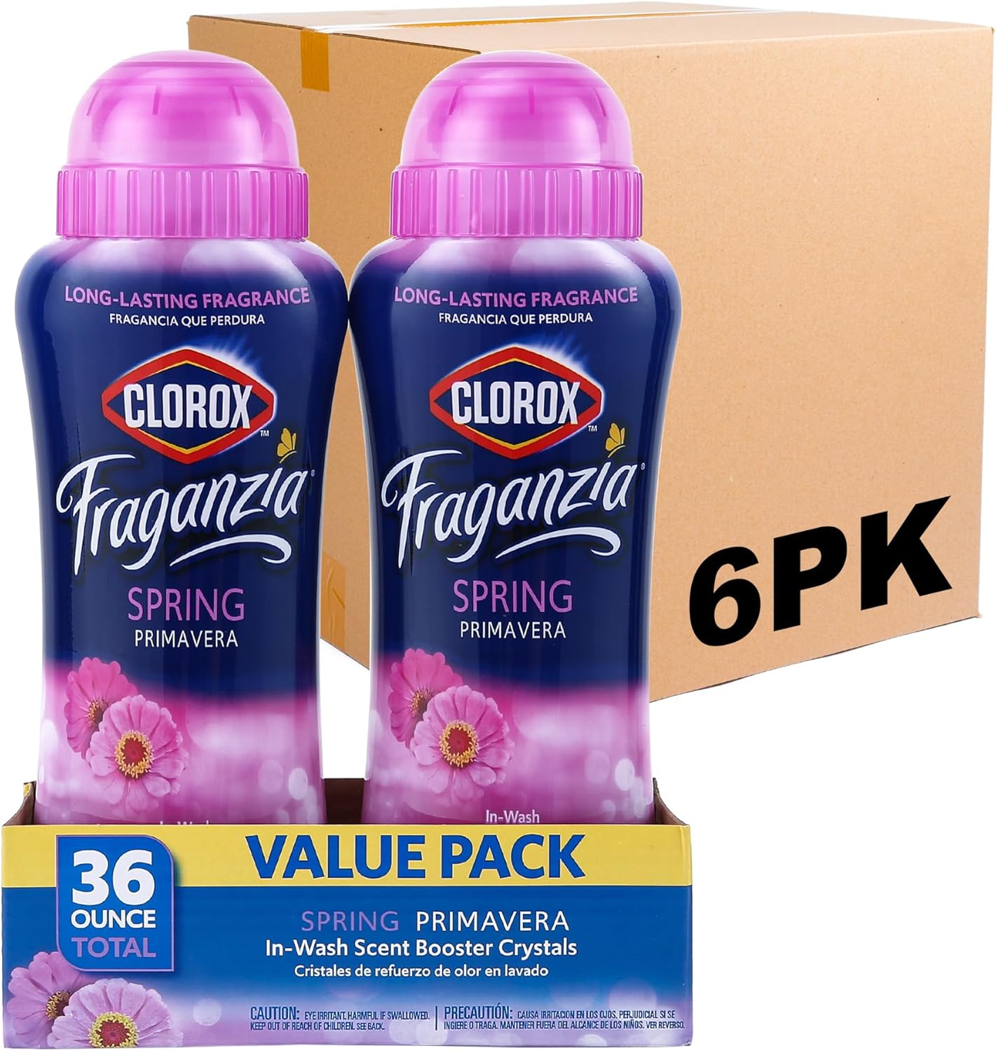 Clorox Fraganzia Laundry Scent Booster Crystals in Spring Scent - Scented In-Wash Freshener Beads