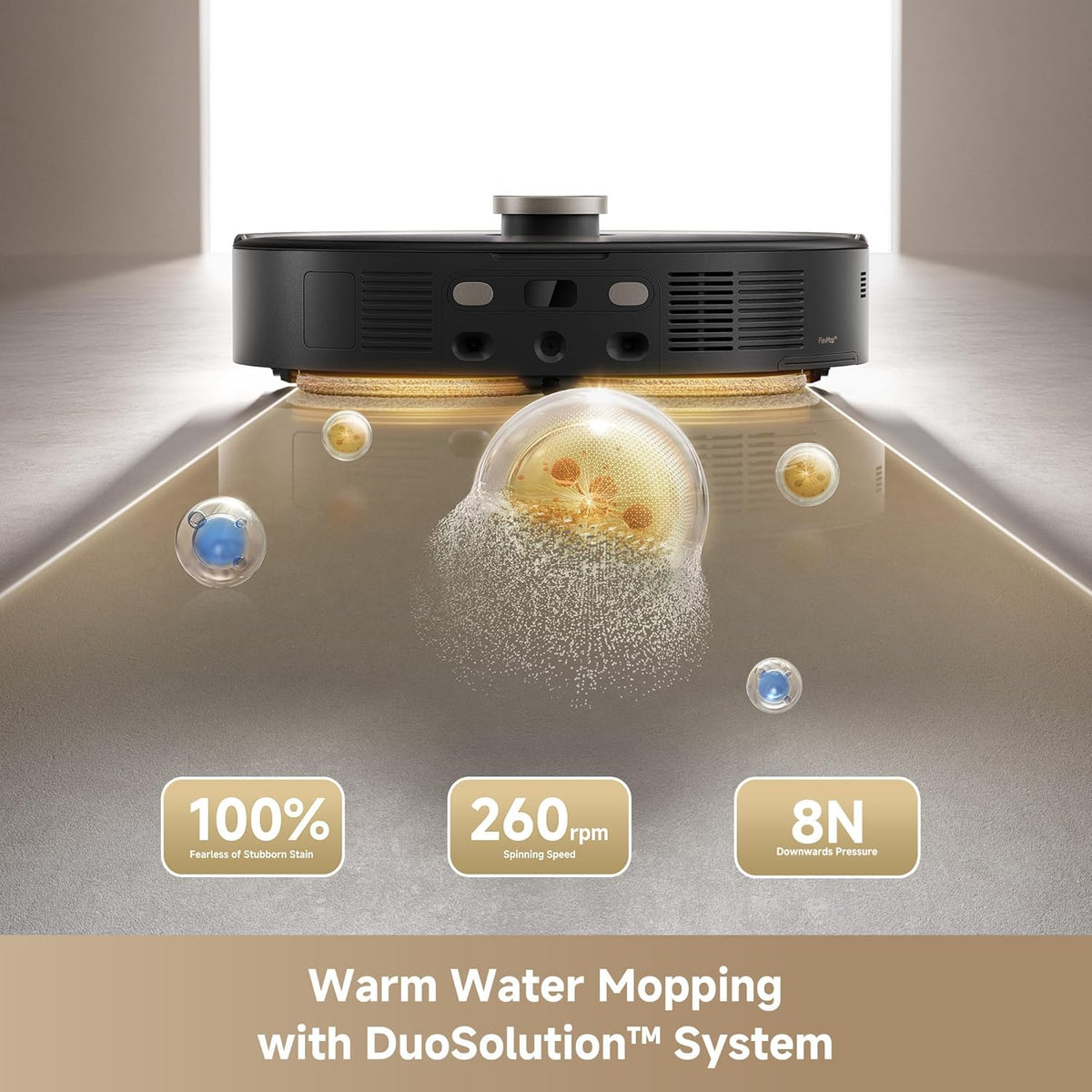 Mova V50 Ultra Complete Robot Vacuum and Mop Self-Cleaning, 24,000 Pa Suction, Liftable Navigation