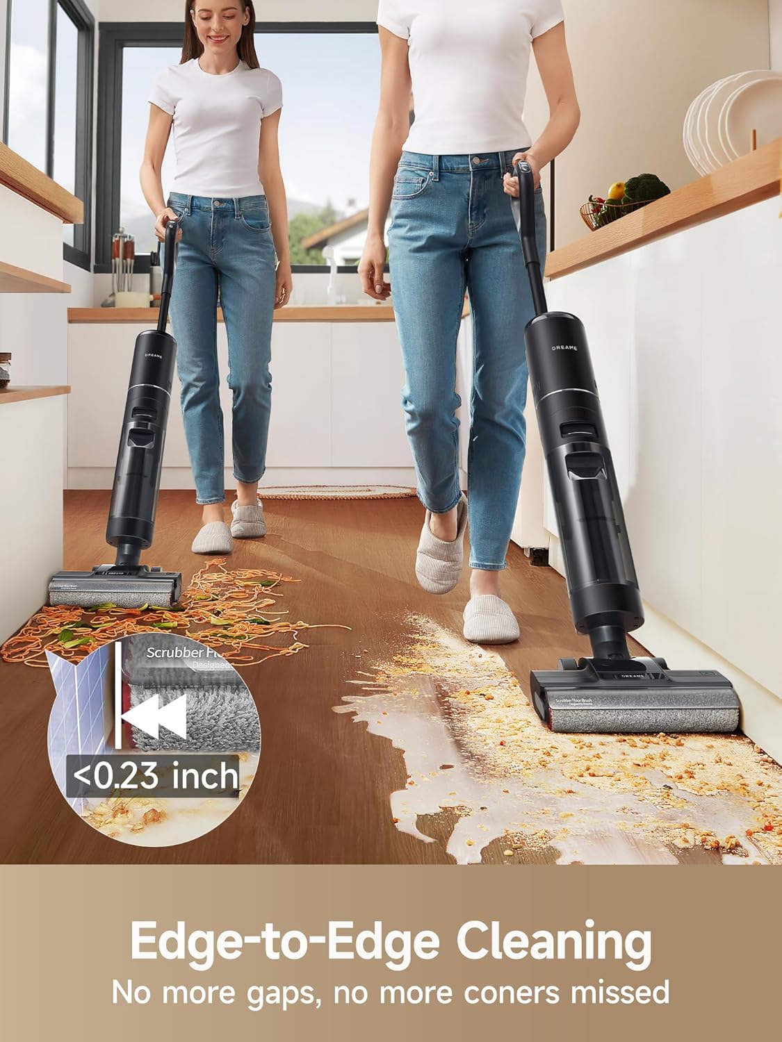 DREAME H12 PRO Vacuum Mop, Wet Dry Vacuum Cleaner for Hard Floor, Vacuum and Mop at The Same Time