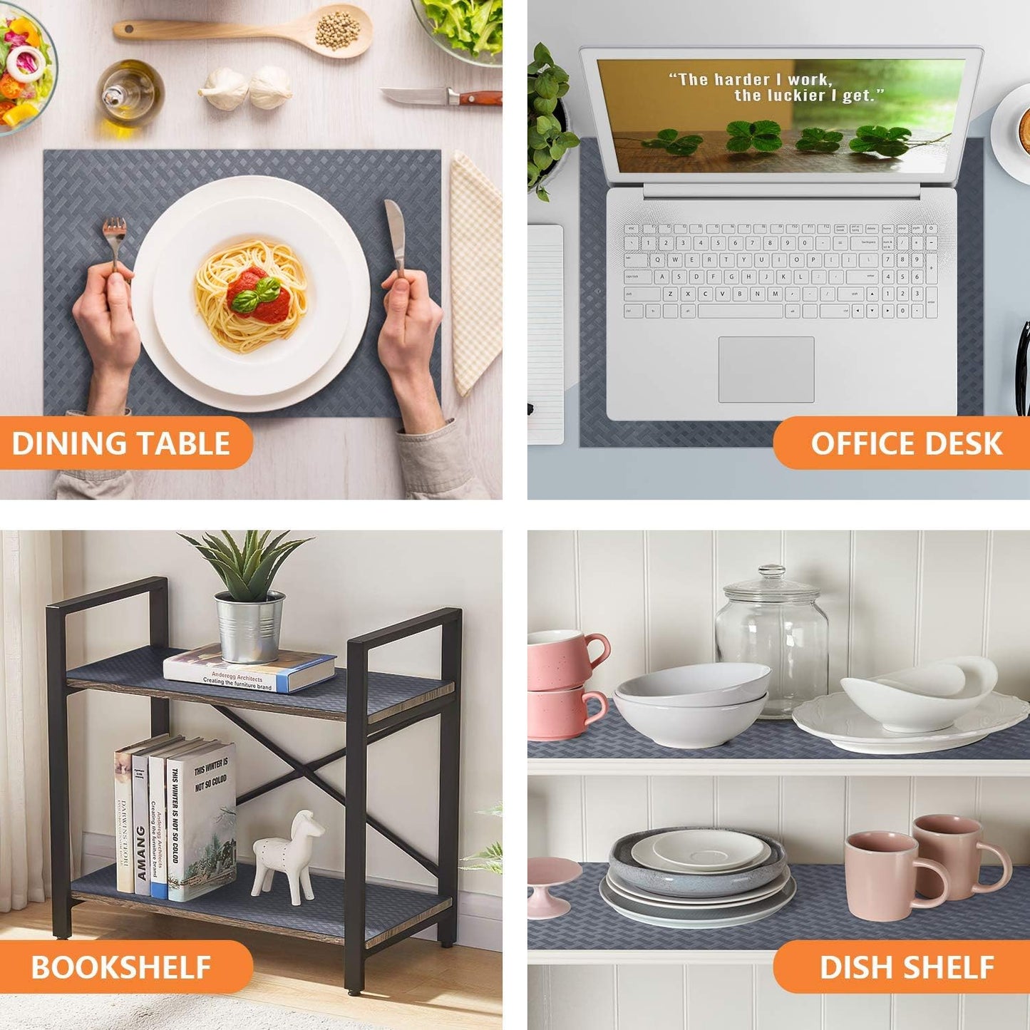 Shelf Liners for Kitchen Cabinets Refrigerator Liners Waterproof Kitchen Cupboard Liner Durable