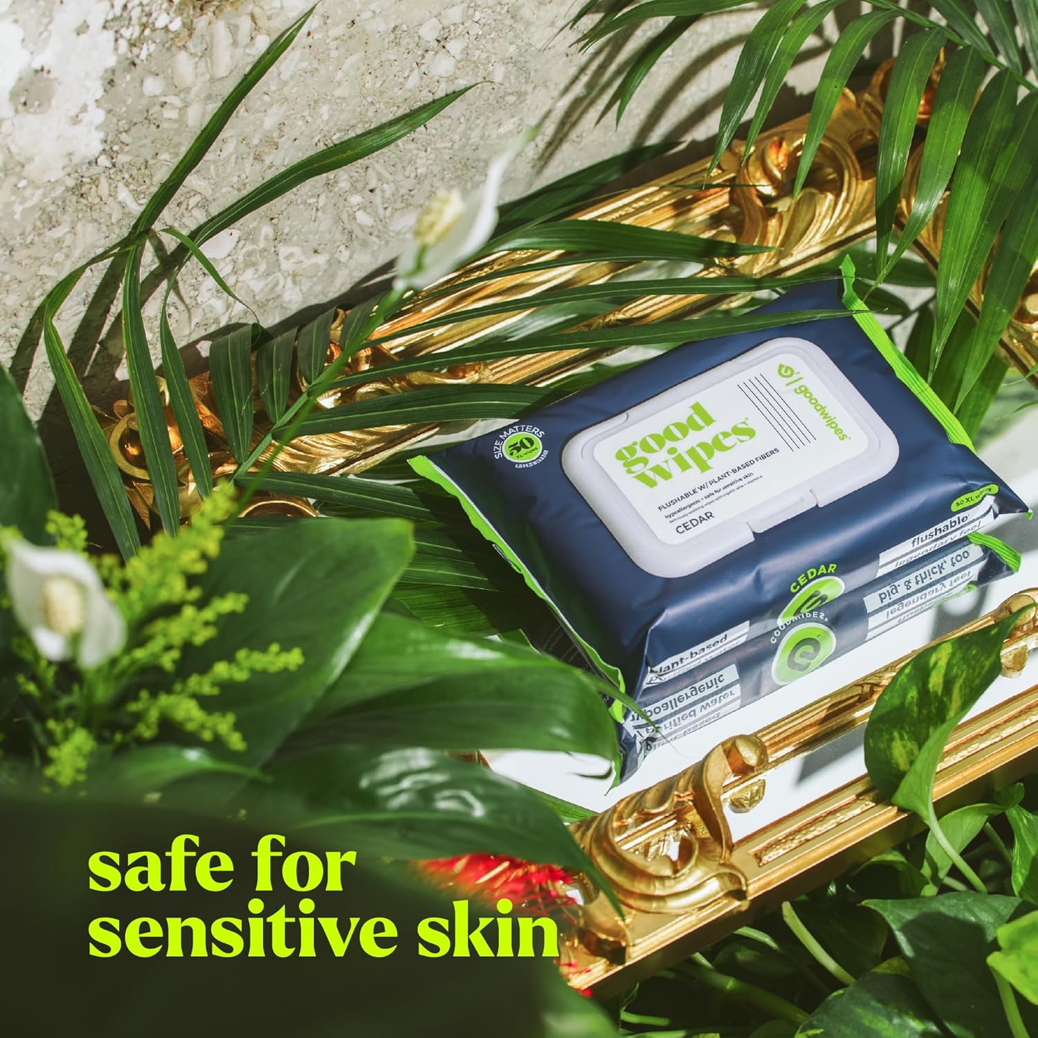 goodwipes Flushable Wipes - Individually Wrapped Butt Wipe for On-the-Go Adults - Portable Mini