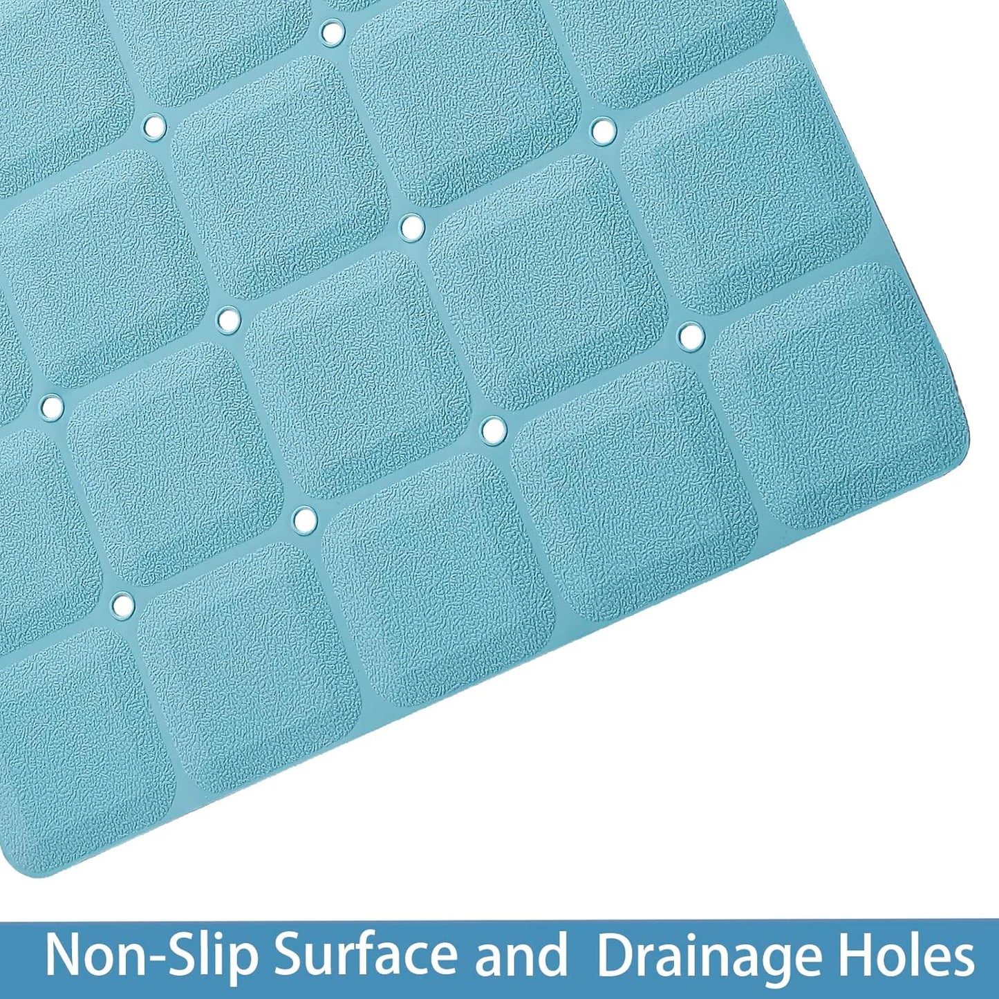 Foldable Silicone Bathtub Mat: Jumbo Size Heavy Duty Safety Bath Mat for Tub Without Suction Cups