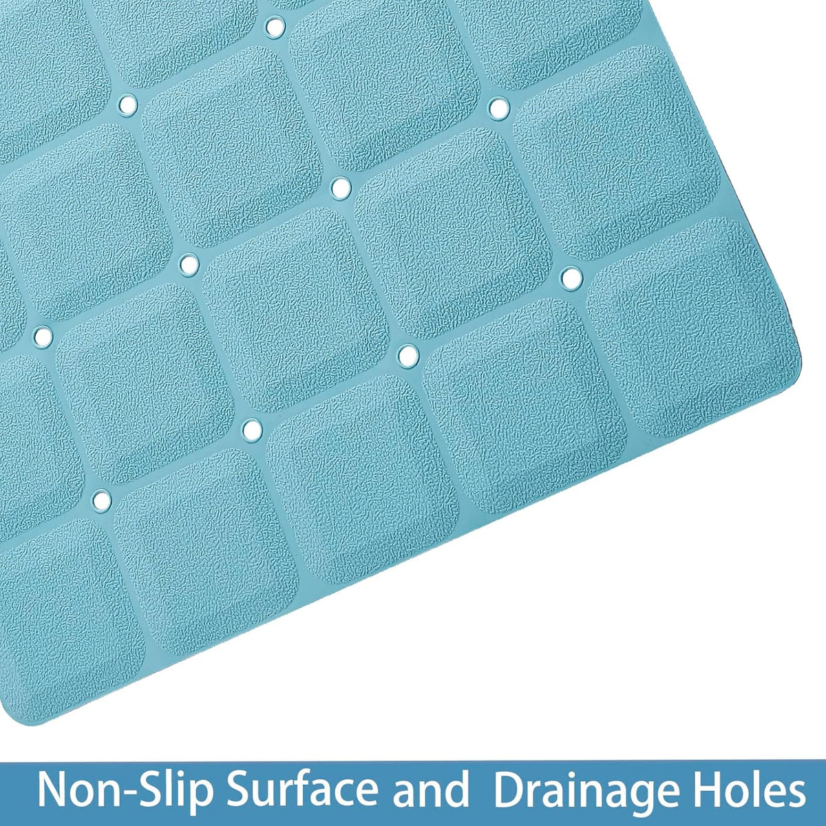 Foldable Silicone Bathtub Mat: Jumbo Size Heavy Duty Safety Bath Mat for Tub Without Suction Cups
