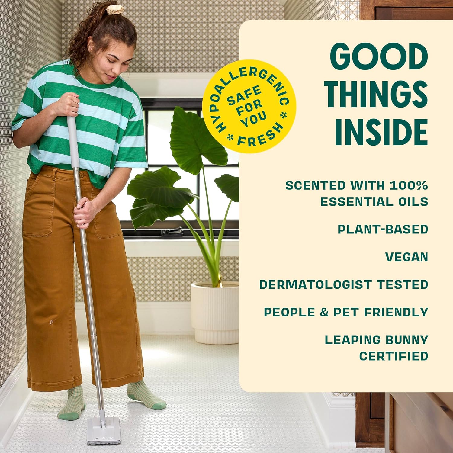Aunt Fannie's Ultra Concentrated Floor Cleaner Vinegar Wash, Multi-Surface Solution For Mopping