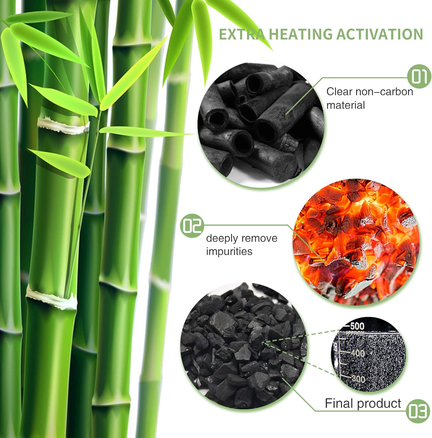 8 Pack Bamboo Charcoal Air Purifying Bag, Activated Charcoal Bags Odor Absorber, Moisture Absorber