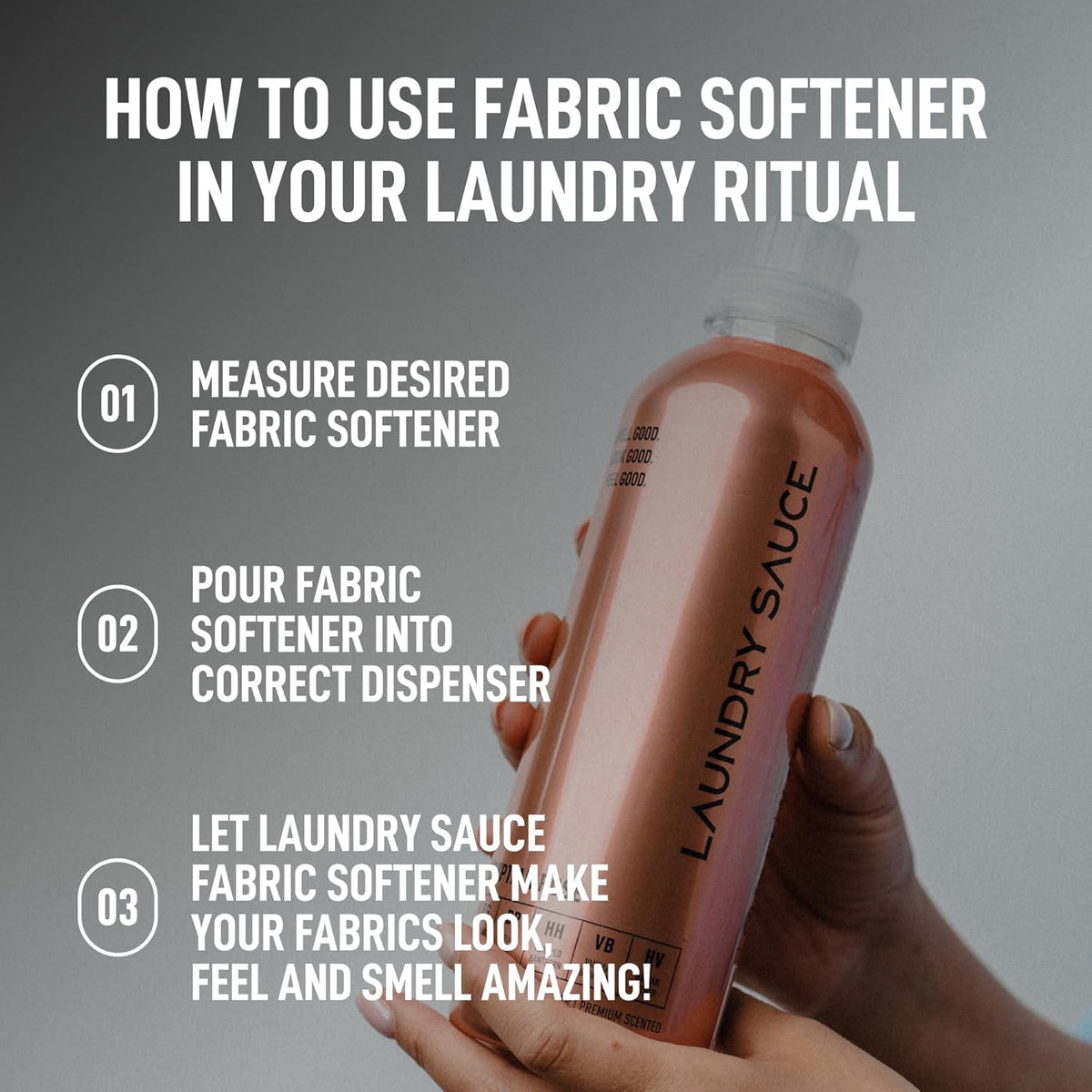 Laundry Sauce - Laundry Fabric Softener (Egyptian Rose) Luxury Fragrance, Softens & Preserves