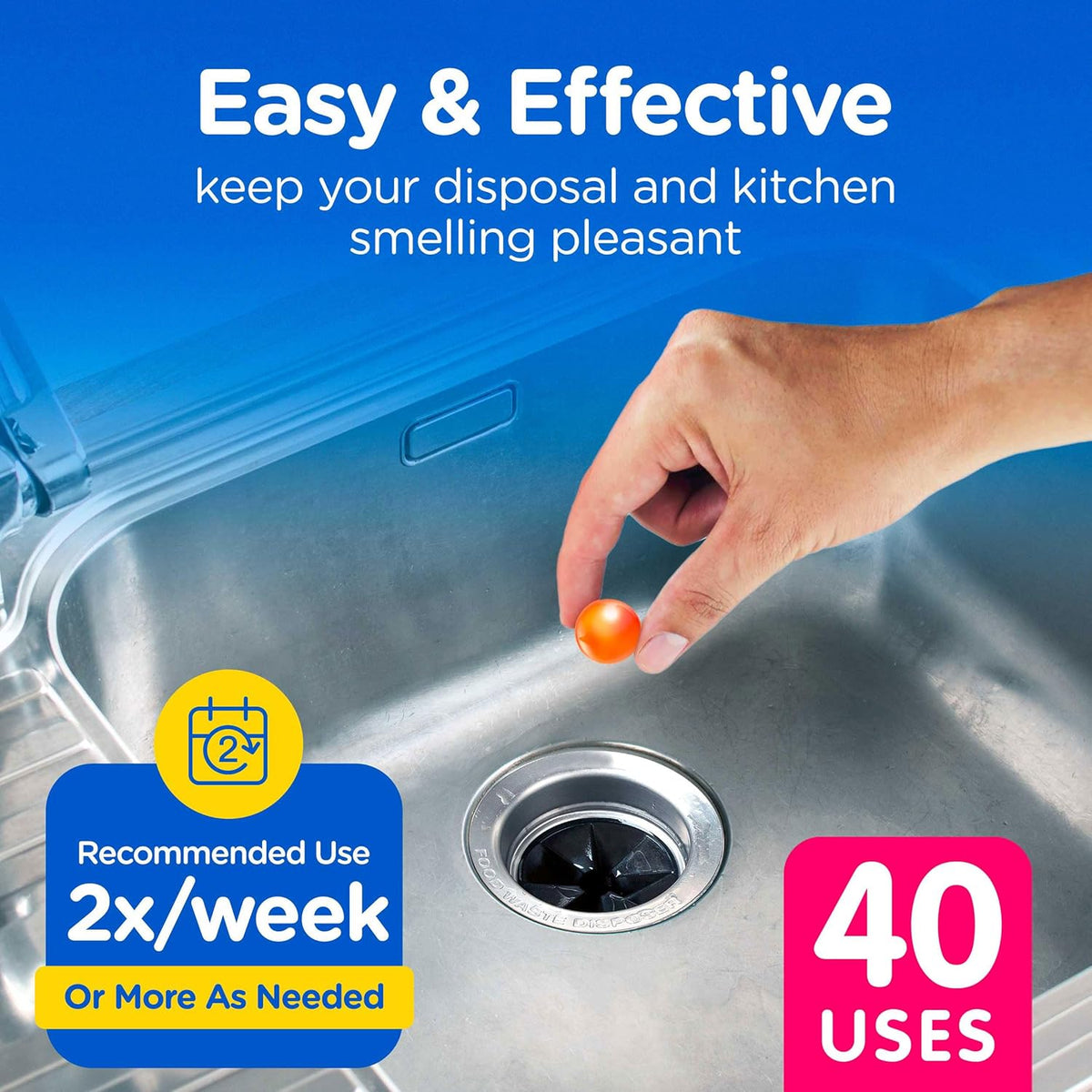COMPAC HOME Plink Garbage Disposal Cleaner and Deodorizer, Air Fresheners for Garbage Disposal