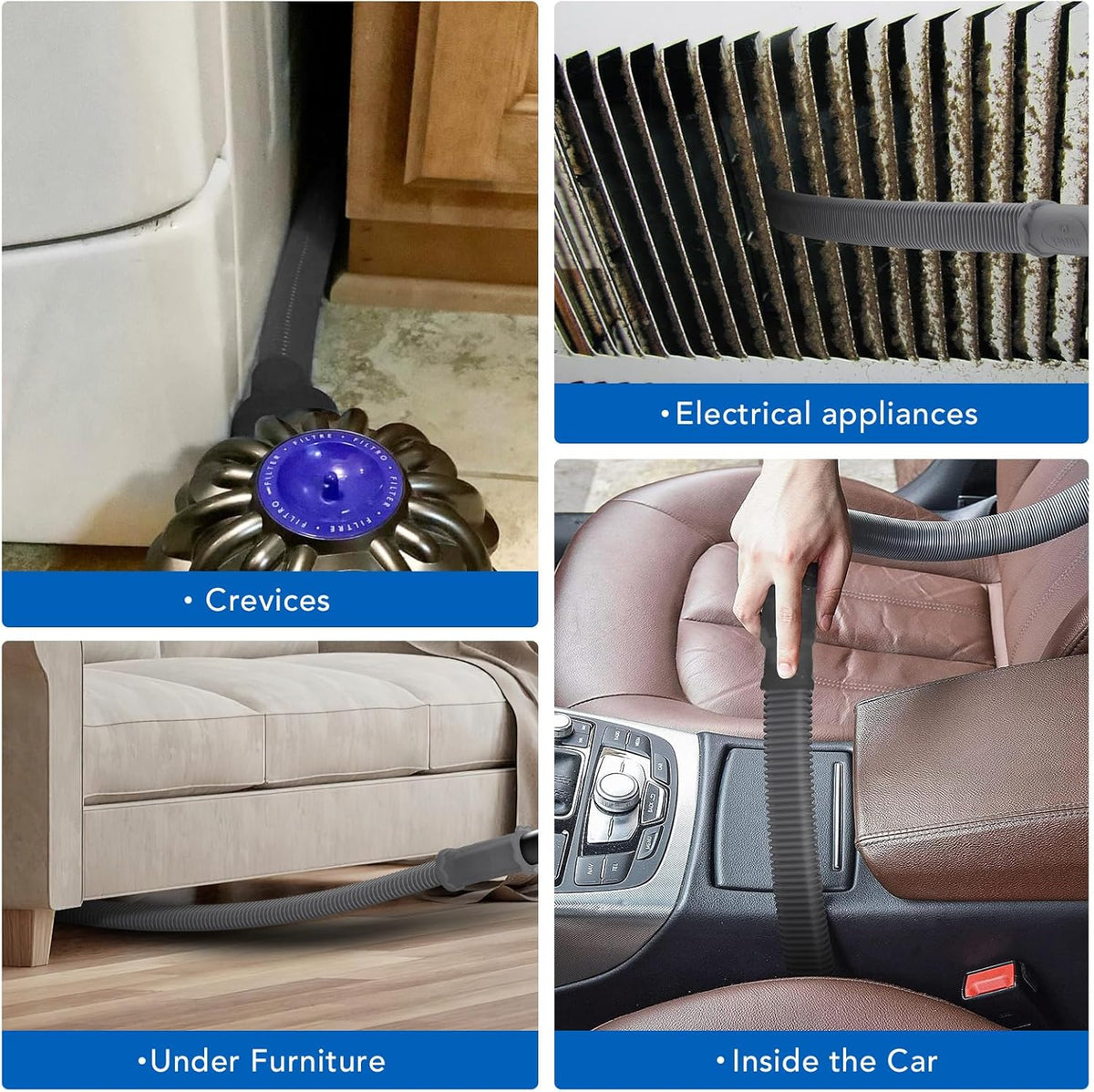 Sealegend Upgrade Dryer Vent Cleaner Kit Vacuum Hose Attachment Compatible with Most Vacuum