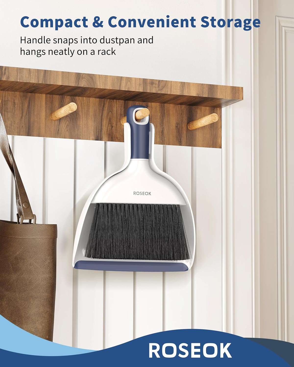 Mini Broom and Dustpan Set for Cleaning, Compact Desktop Dustpan with Brush for Kitchen Counter
