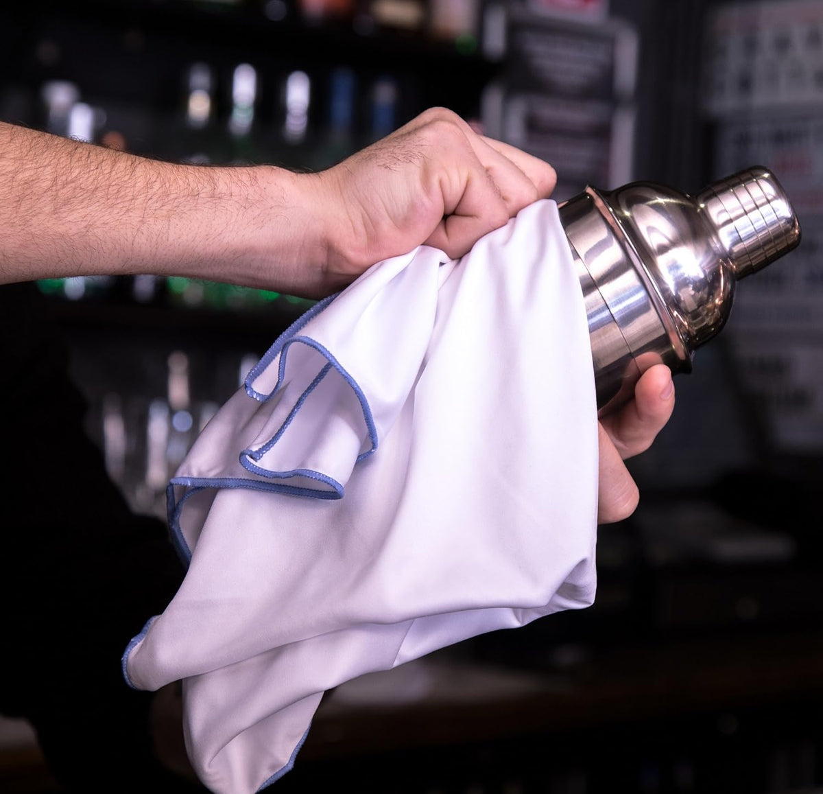 Trendy Bartender Toast to Perfection Microfiber Commercial Grade Glass Polishing Lint-Free Cloth
