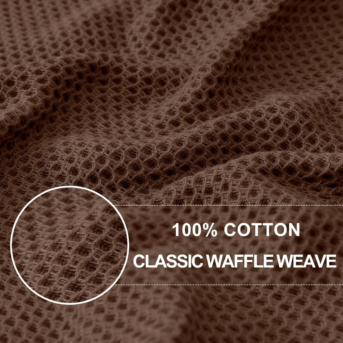 Homaxy 100% Cotton Waffle Weave Kitchen Dish Towels, Ultra Soft Absorbent Quick Drying Cleaning