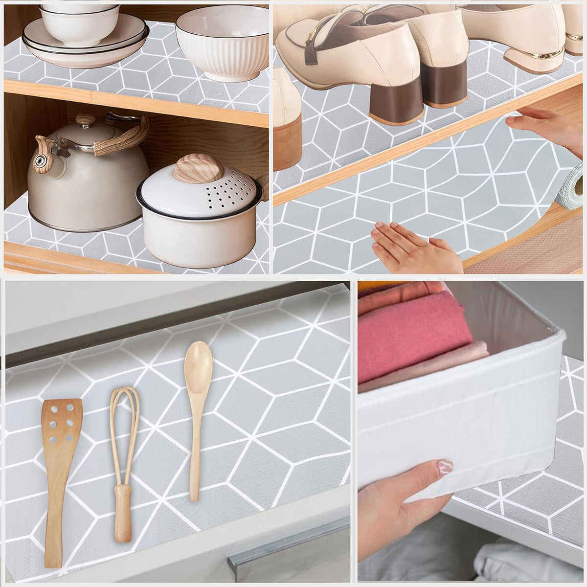 Shelf Liner for Kitchen Cabinets Non Adhesive 15 Inch Wide X 20 Ft Waterproof Cabinet Drawer Liners