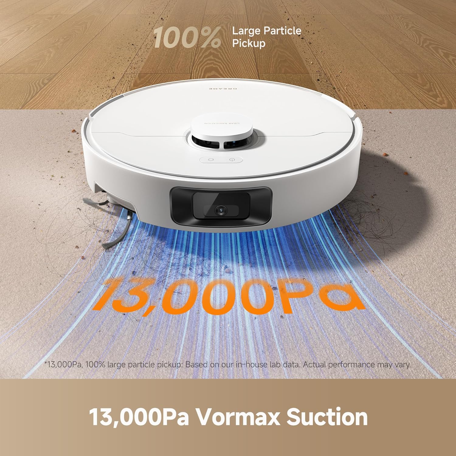 DREAME D20 Pro Plus Robot Vacuum, 13,000Pa Suction, DuoBrush for Pet Hair, Corner Cleaning, Self