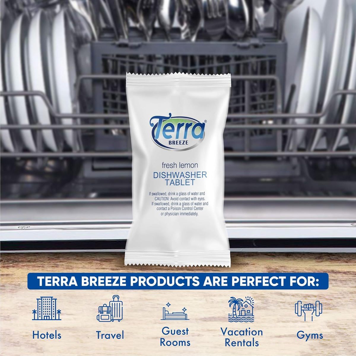 Individually Wrapped Dishwasher Tablets | Dishwasher Detergent | Dish Soap Pods | Fresh Lemon Scent
