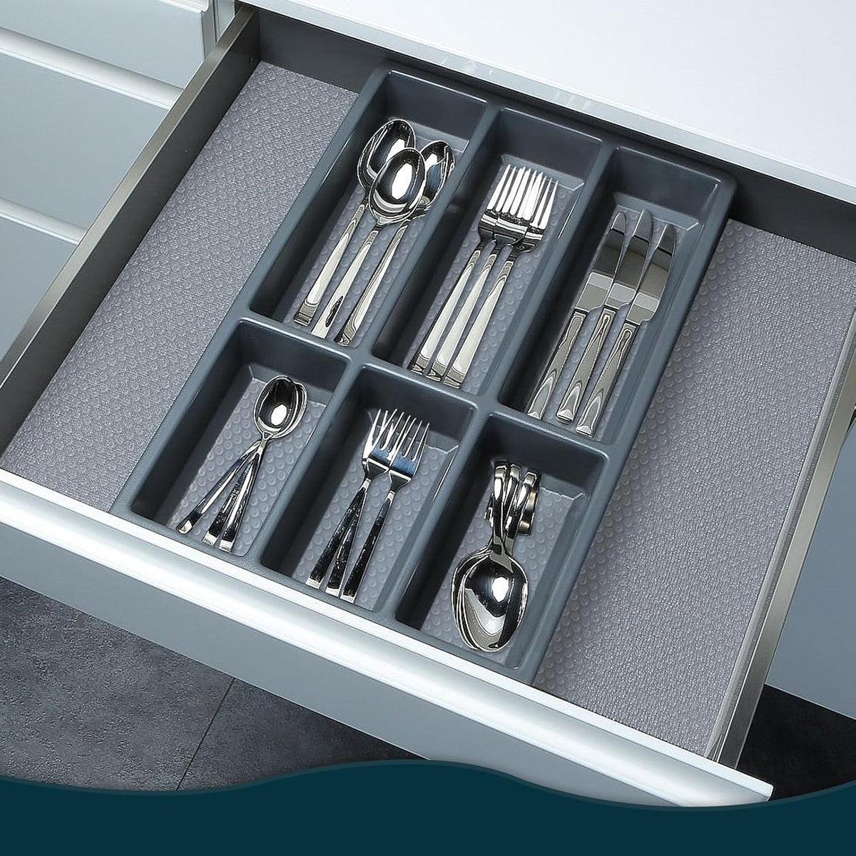 Shelf Liners for Kitchen Cabinets Non-Adhesive & Washable,Non Slip Cabinet Liners for Shelves
