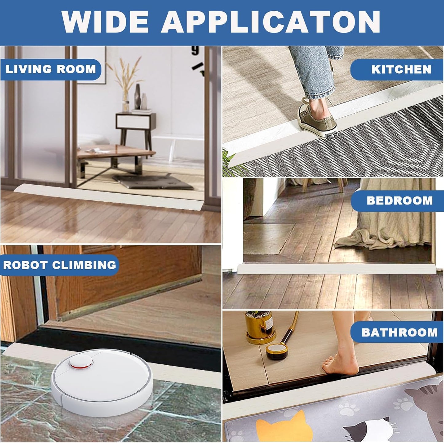 Vinyl Door Threshold Flooring Transition Strip Self Adhesive Carpet Edging Strip for Laminate