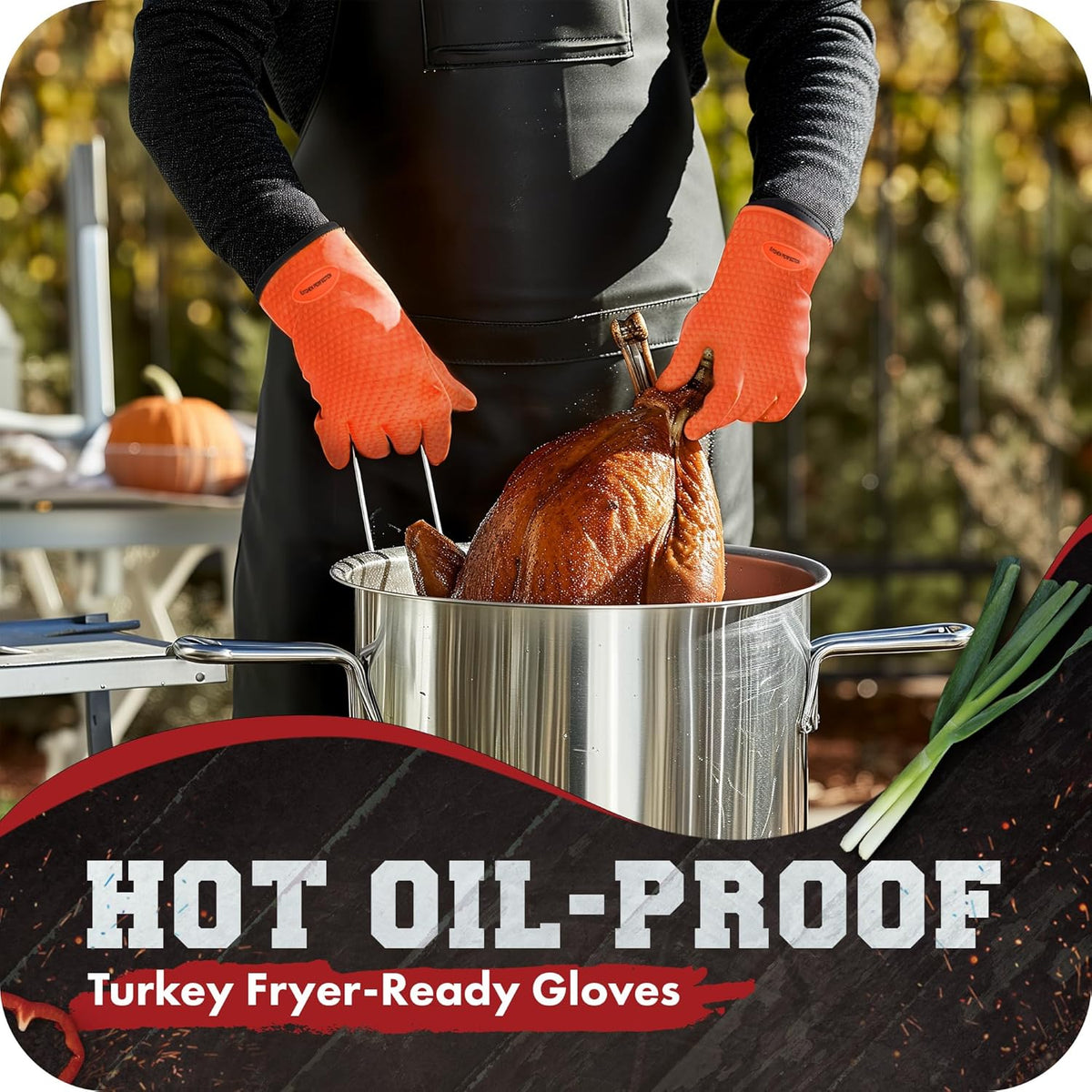 KITCHEN PERFECTION S Silicone Smoker Oven Gloves -Extreme Heat Resistant BBQ Gloves -Handle Hot