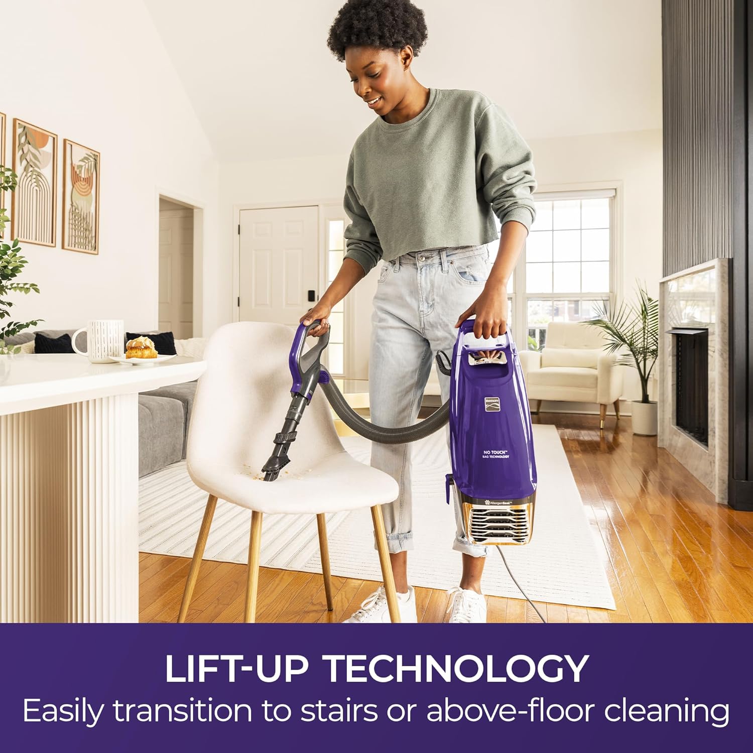 Kenmore BU4018 Intuition Bagged Upright Vacuum Lift-Up Carpet Cleaner 2-Motor Power Suction with