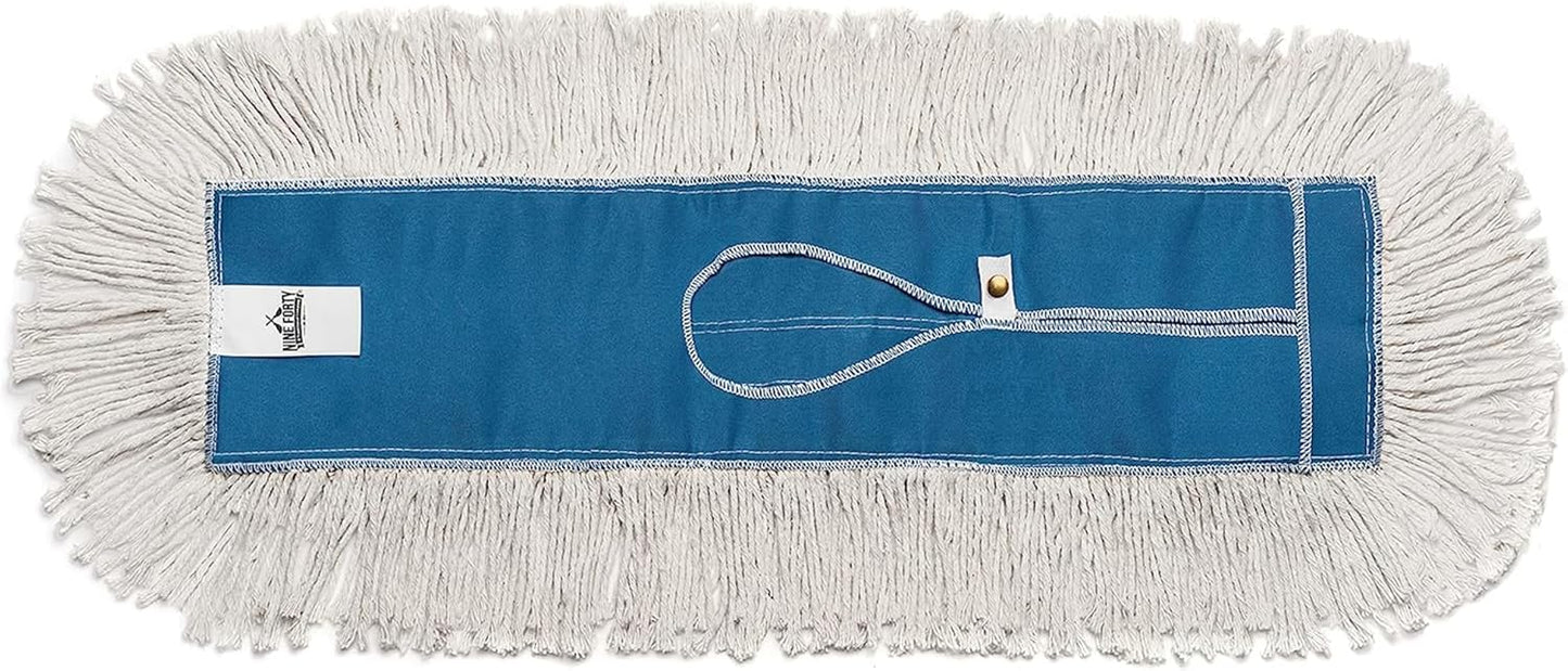 Nine Forty Industrial-Grade 48x5 Cotton Dust Mop Head Refills, Perfect Replacement for Busy Home