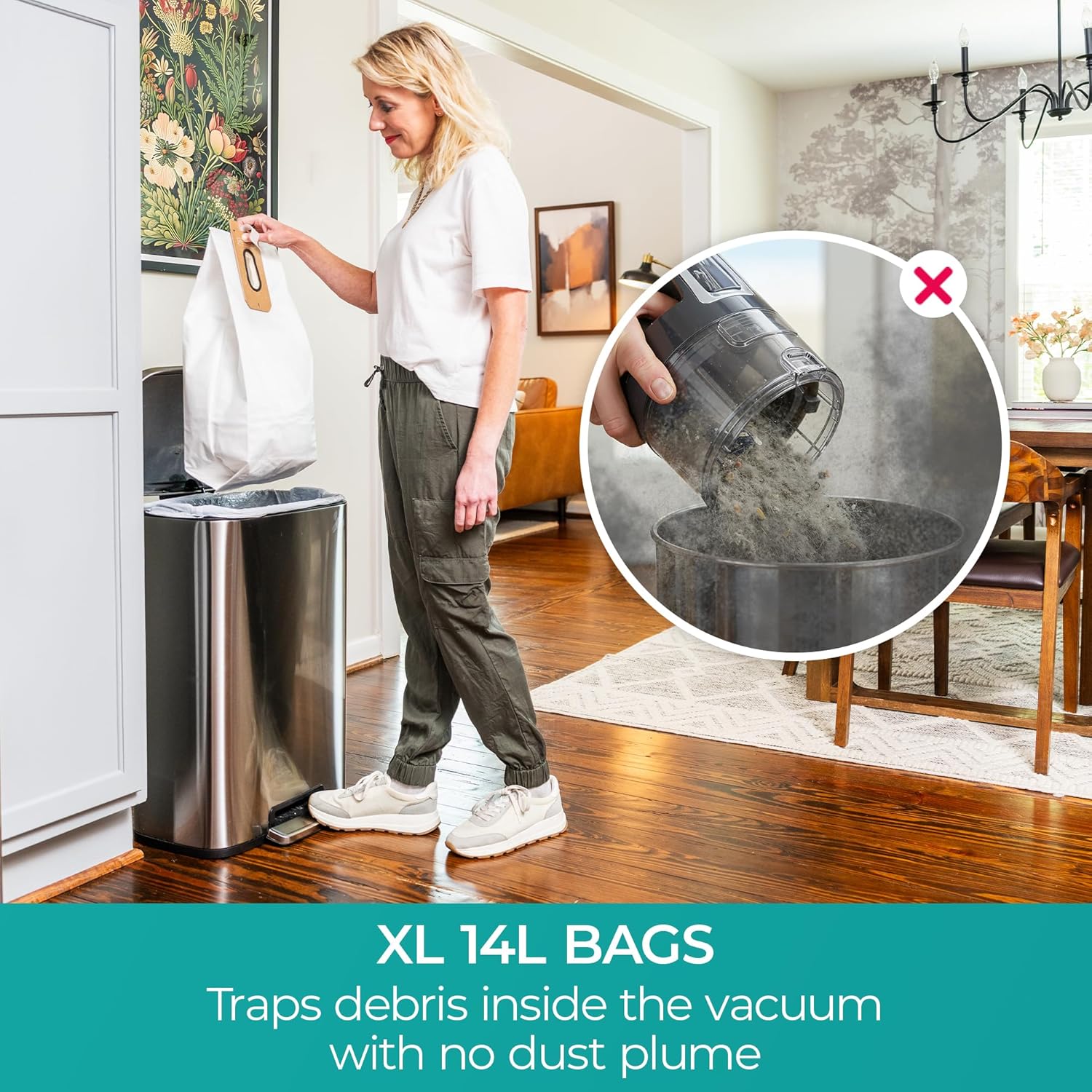 Kenmore BU1001 B200 Series Commercial Vacuum Cleaner Lightweight 14L Capacity Bagged Upright Vac