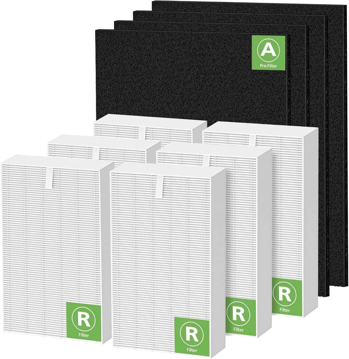 6 Pack HPA300 Hepa Filter Replacement Compatible with Honeywell HPA300 HEPA Air Purifier, Fits for