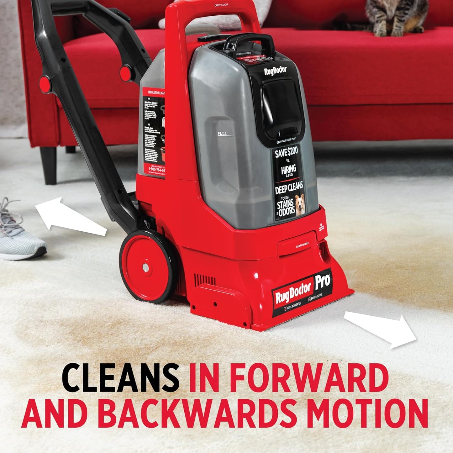 Rug Doctor Pro Deep Commercial Carpet Cleaning Machine, Oxy Bundle, Includes 48 oz. Oxy Cleaning