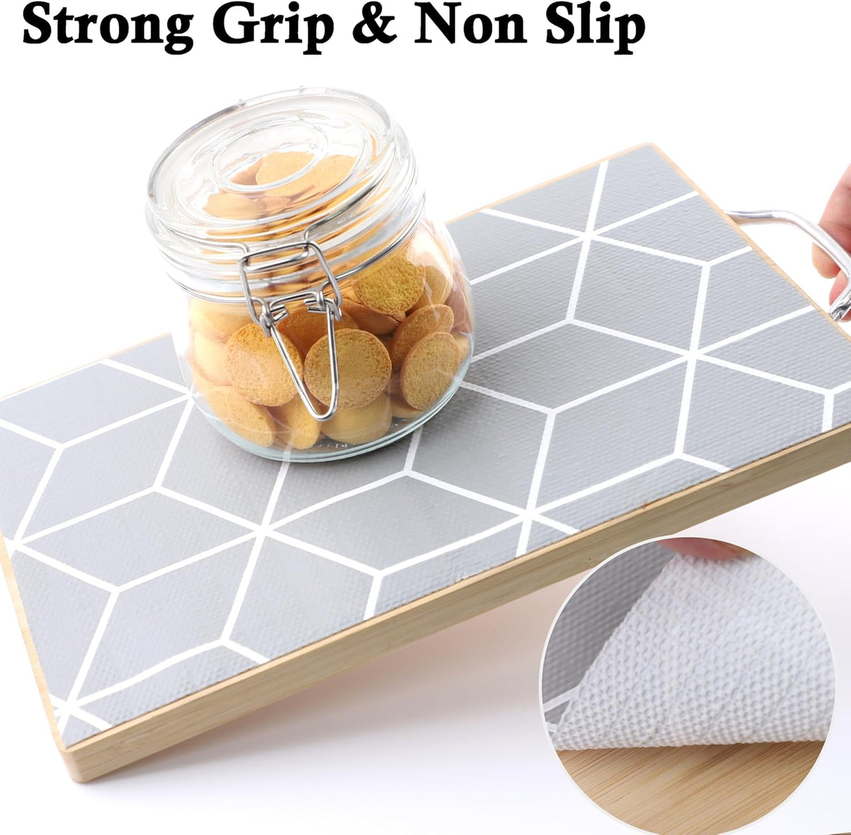 Shelf Liner for Kitchen Cabinets Non Adhesive 15 Inch Wide X 20 Ft Waterproof Cabinet Drawer Liners