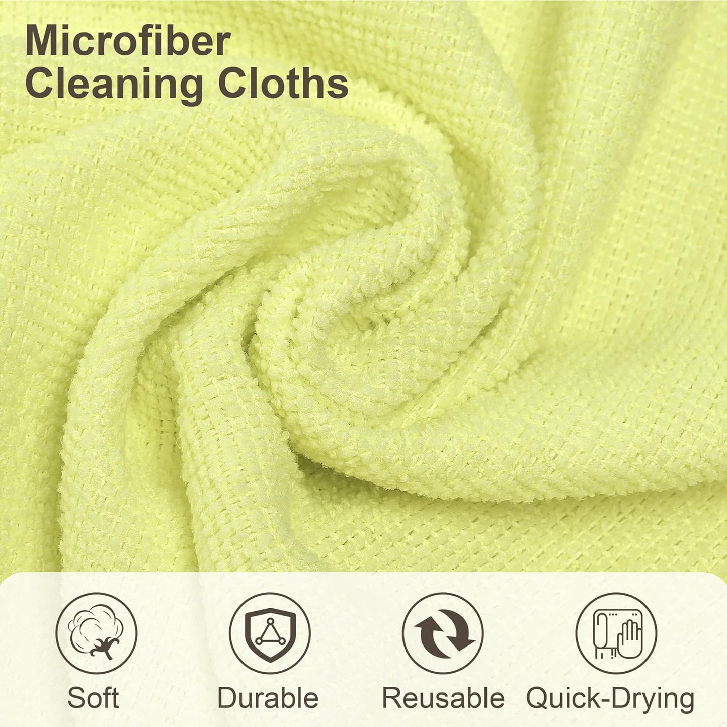 LIVOS Microfiber Cleaning Cloth Roll - 80 Pack, Reusable Paper Towels Tear Away Towels, Microfiber