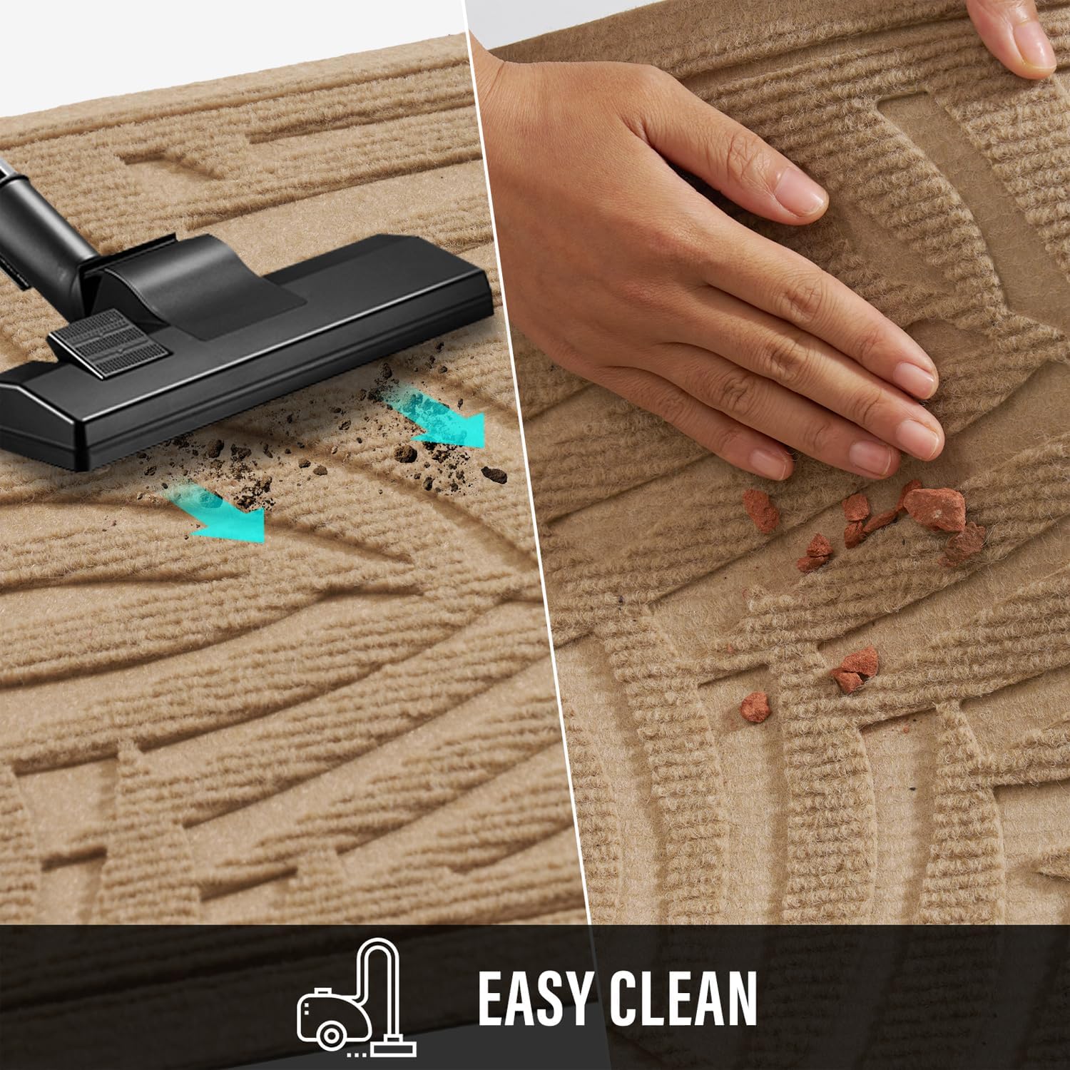 Front Door Mat, Absorbent Resist Dirt Welcome Door Mat Indoor Outdoor, Waterproof Doormat, Sturdy