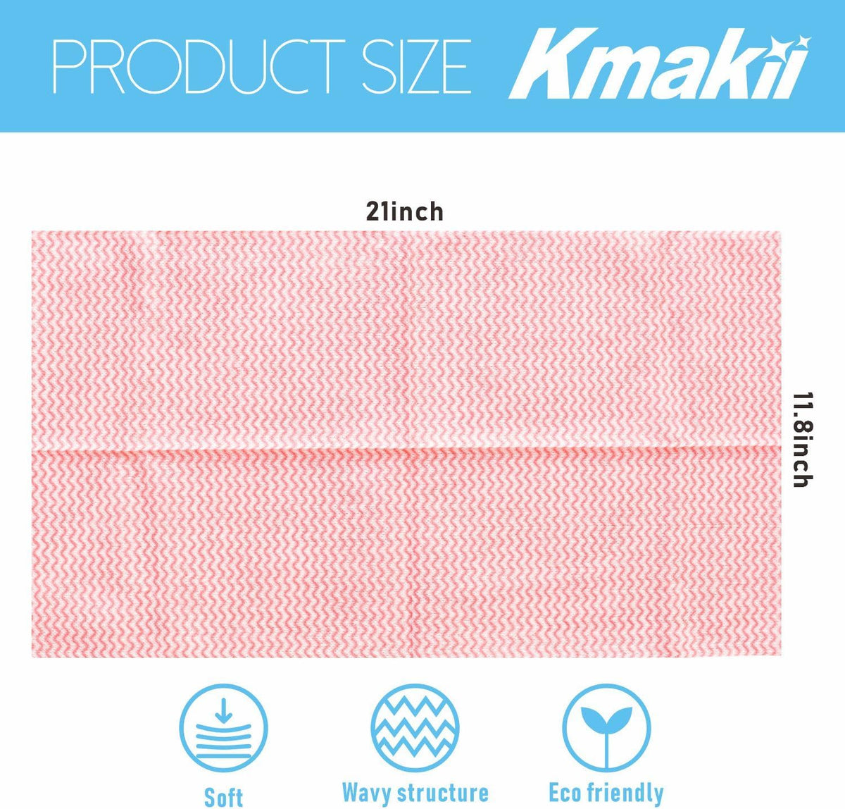 KMAKII Handi Wipe Reusable Cloths - Multi-Purpose Disposable Dish Cloths and Towels, Ultra