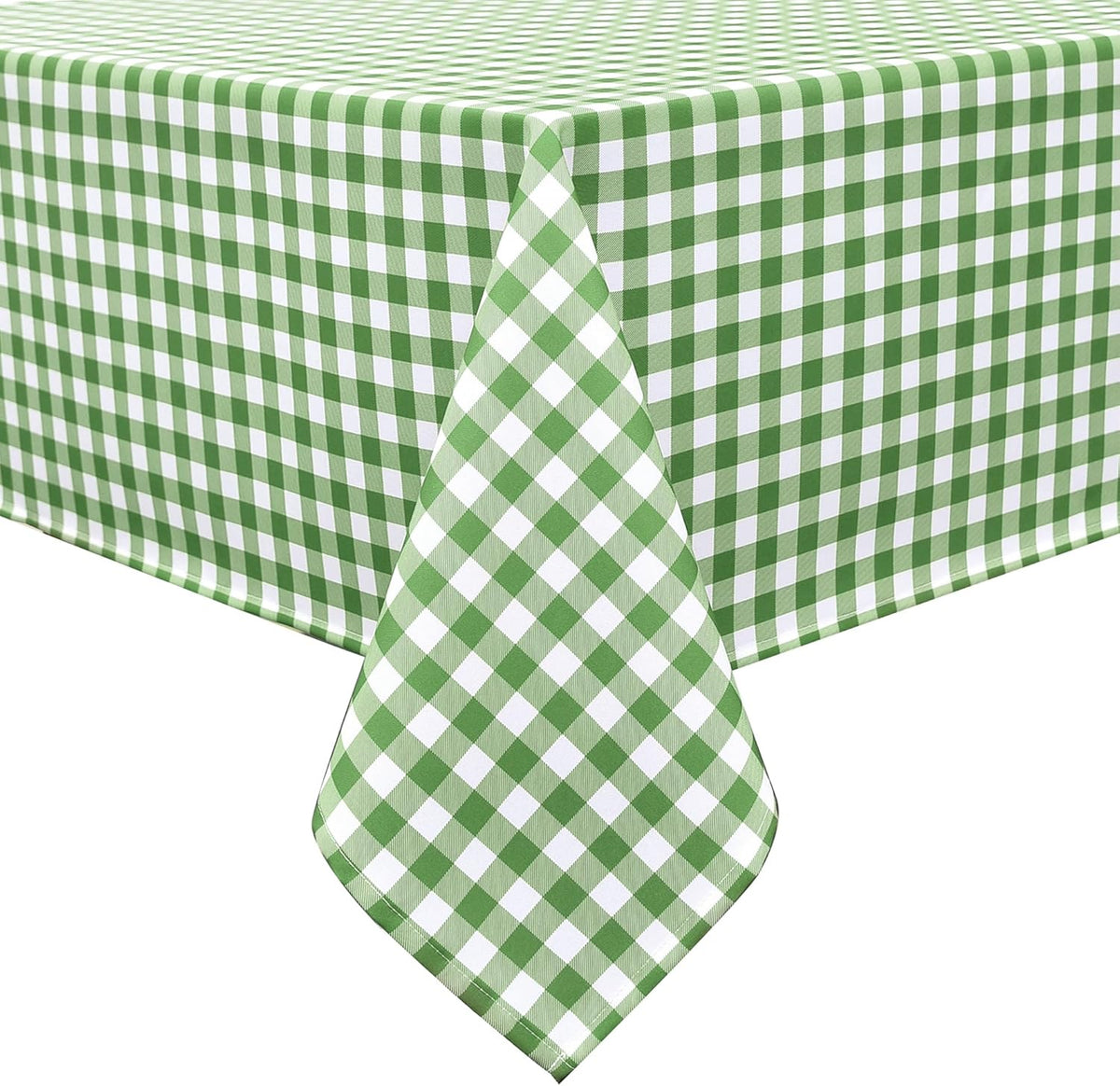 Waterproof Plaid Tablecloth Fabric - Oblong 52x70 Inch Classic Buffalo Tartan Table Cloth for