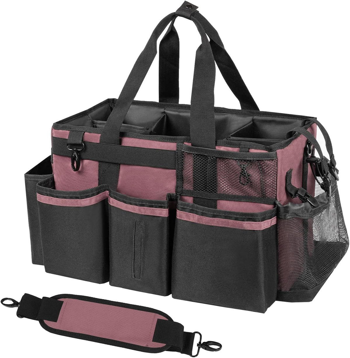 Wearable Cleaning Caddy, Cleaning Caddy Supplies Organizer with Handle & Shoulder Straps for
