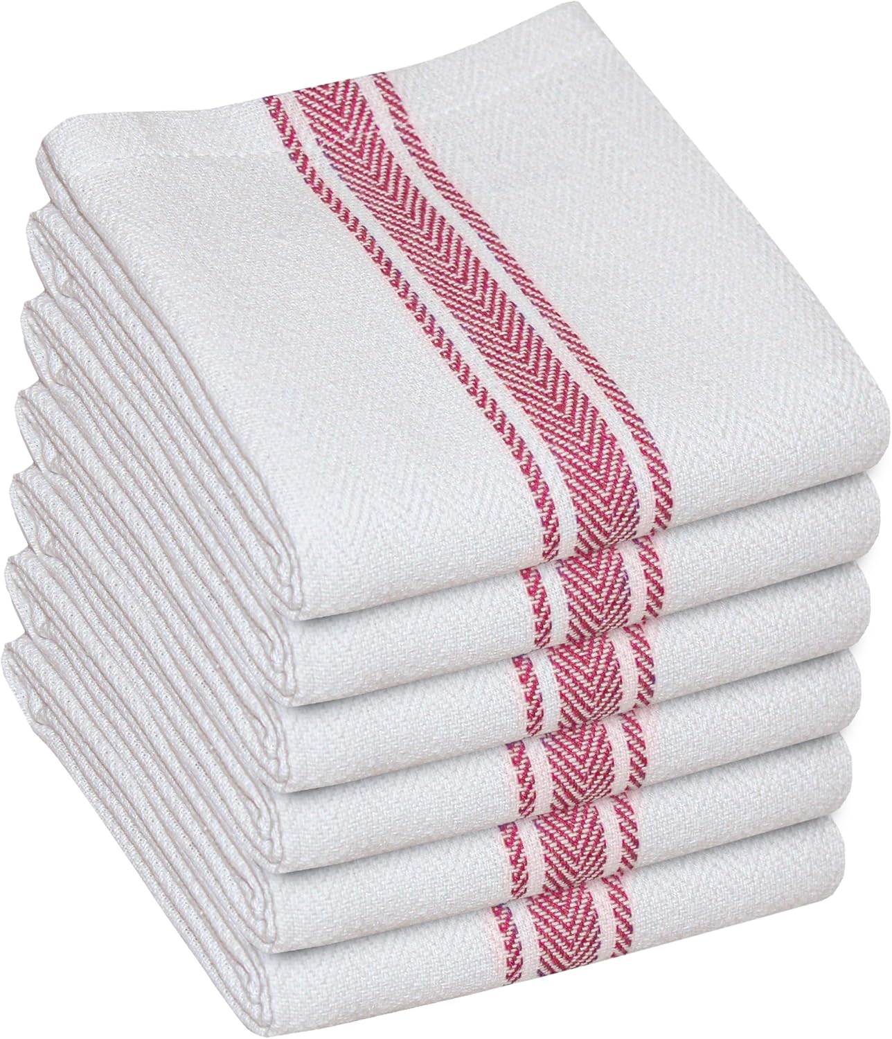 WHITEWRAP Kitchen Dish Towels for Kitchen, Highly Absorbent for Drying and Cleaning, Durable and