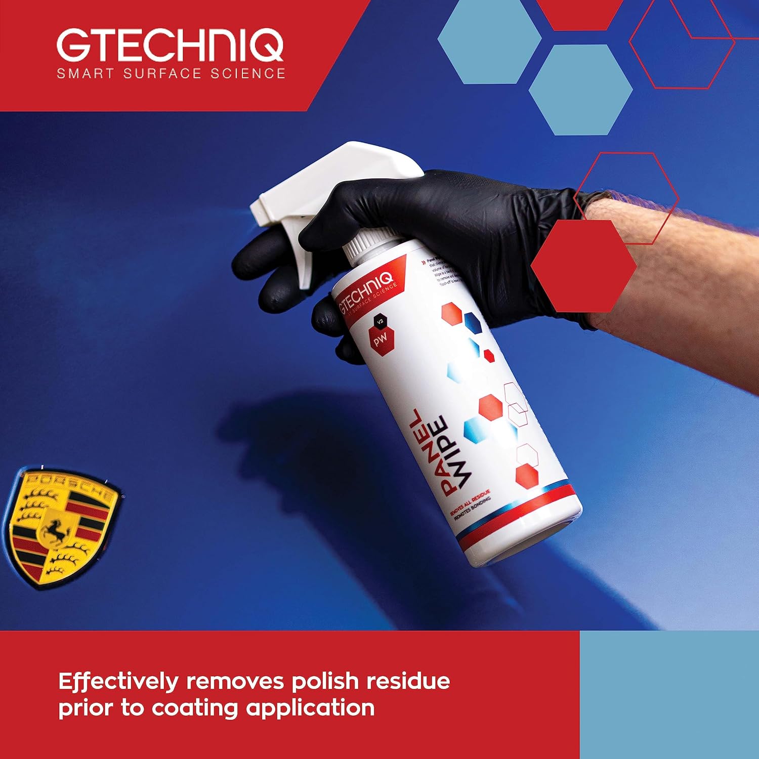 Gtechniq Panel Wipe for Car Cleaning, Pre-Sealant Car Cleaner for Polish Residue, Fragrance-Free
