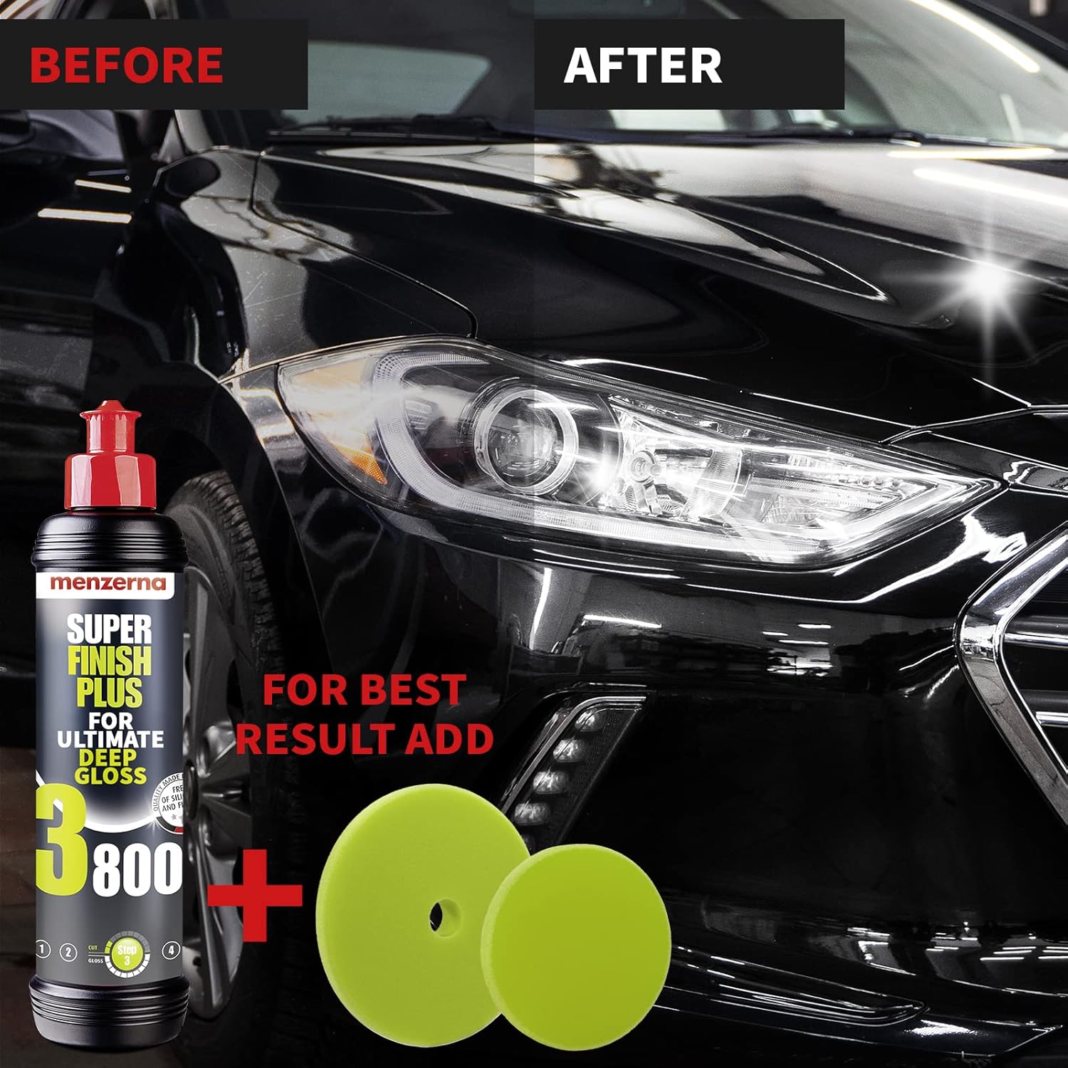 menzerna “Super Finish Plus 3800” I Deep Gloss Polish for a Perfect Mirror Finish I Polishing