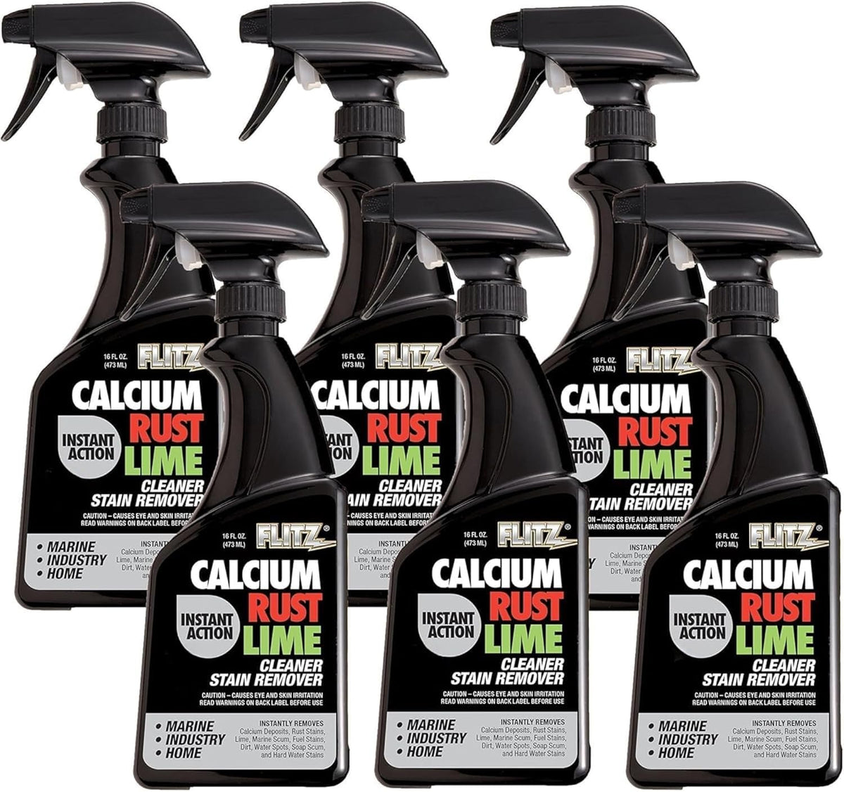Flitz Calcium, Rust, & Lime Remover - 16oz Bottle of USA-Made Limescale Remover for Toilets