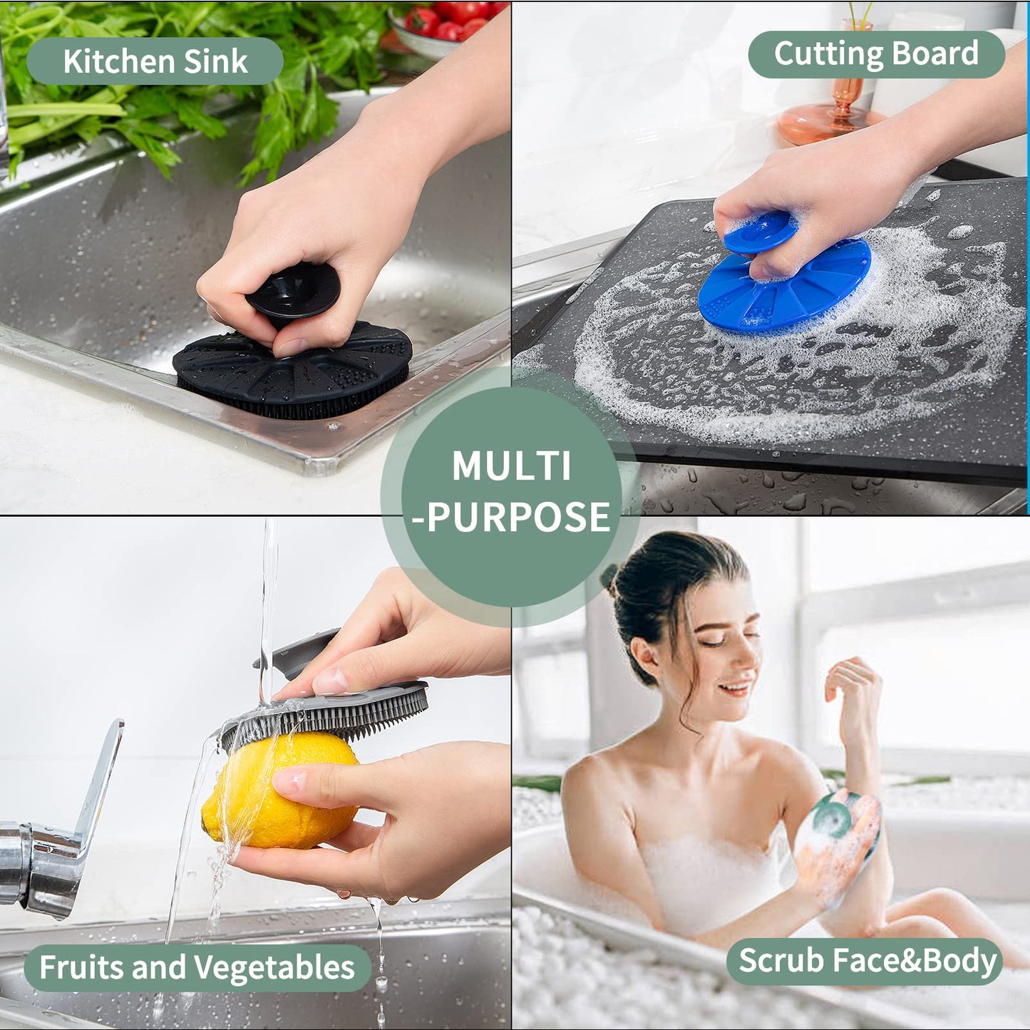 BEAUTAIL Silicone Dish Scrubber – view 6