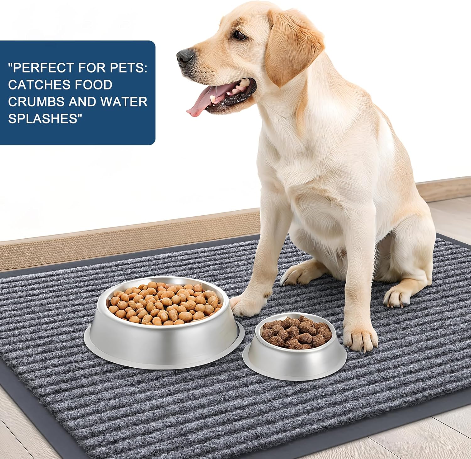 OLANLY Front Door Mat Indoor Outdoor Entrance, Waterproof Heavy Duty Doormat, Fade Resistant, Low