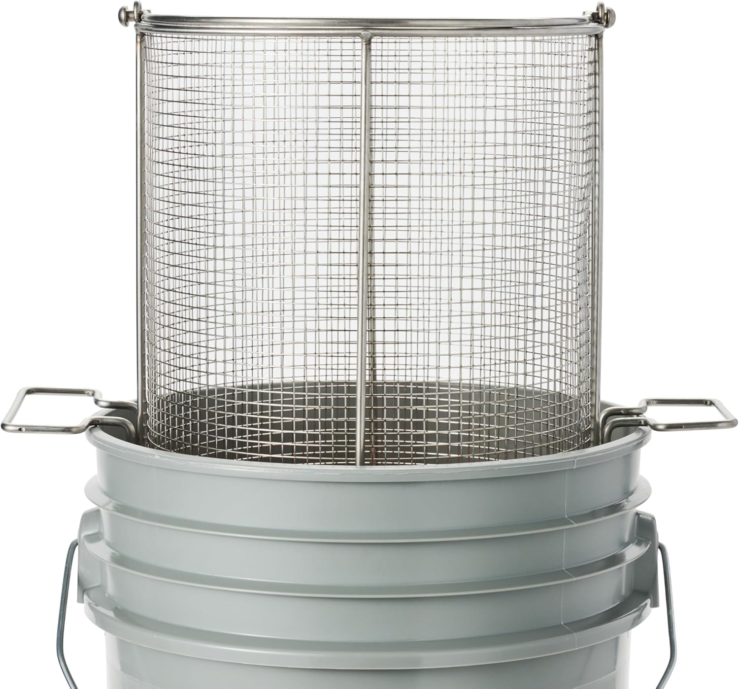 Dip N’ Drain – The Ultimate Stainless Steel Parts Cleaning Basket | Fits Any 5-Gallon Bucket, 1/4″