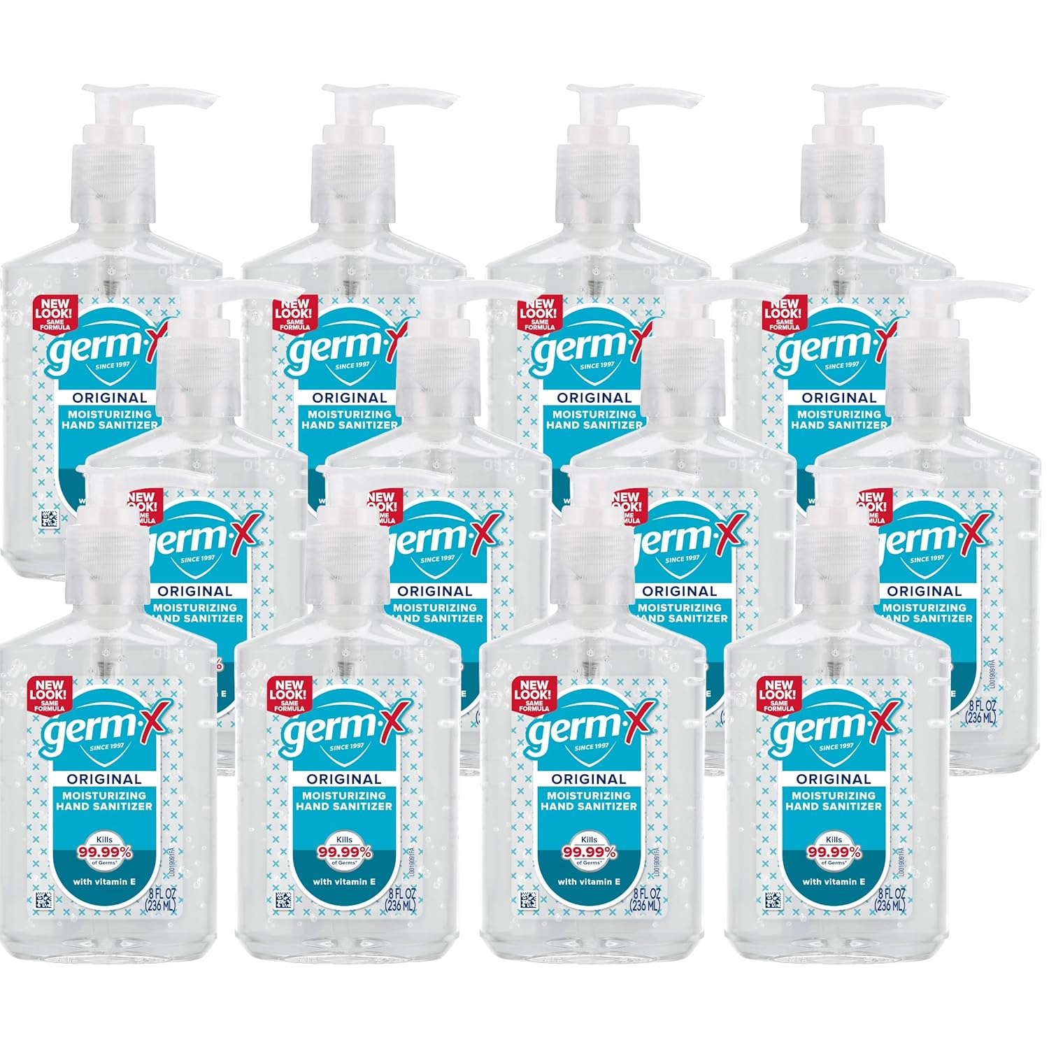 Germ-X Original Hand Sanitizer, Non-Drying Moisturizing Gel with Vitamin E, Instant and No Rinse