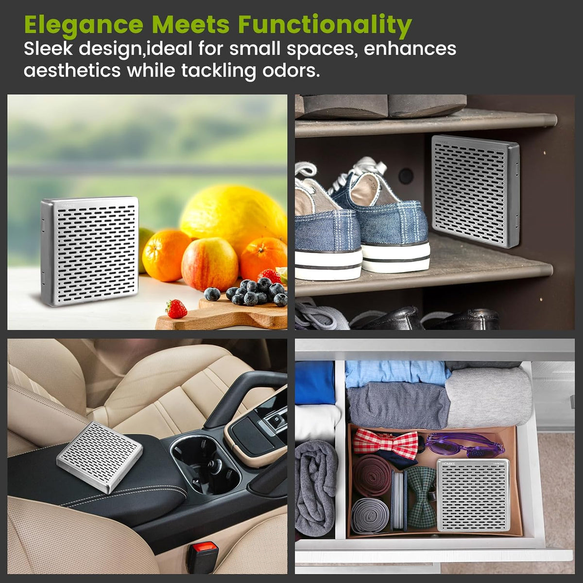 Refrigerator Deodorizer,10 Years Long Fridge Odor Eliminator,Car Air Freshener,Closet Odor