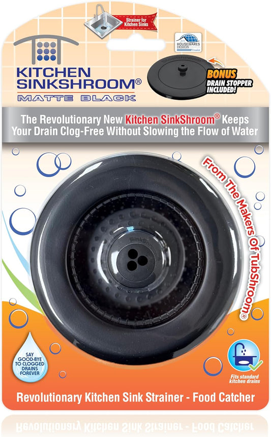 Kitchen SinkShroom Clog-Free Kitchen Sink Drain Strainer with Stopper - Sink Protector for Kitchen