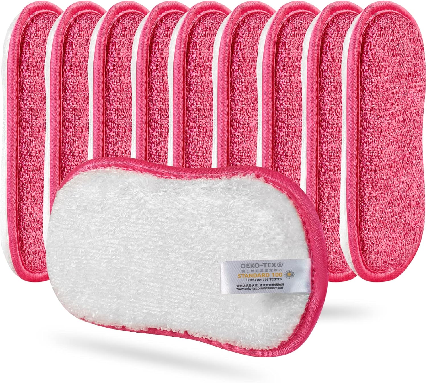 10 Pack Kitchen Dish Sponges Scrubber Non-Scratch Multi-Purpose Dishcloths, Sponge Along with Heavy