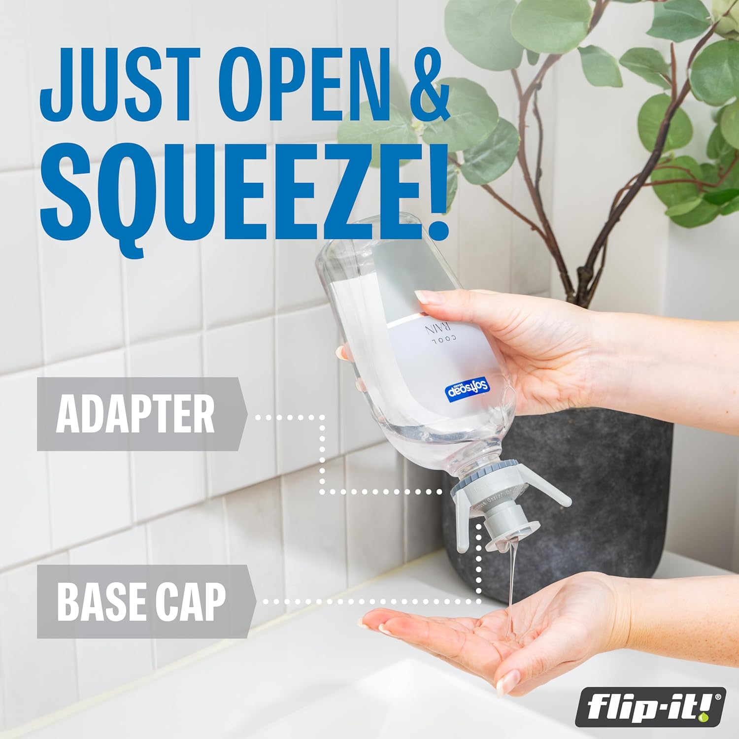 Flip-It! 2-Pack Premium Bottle Emptying Kit – No more wasted product - Fits most plastic bottles