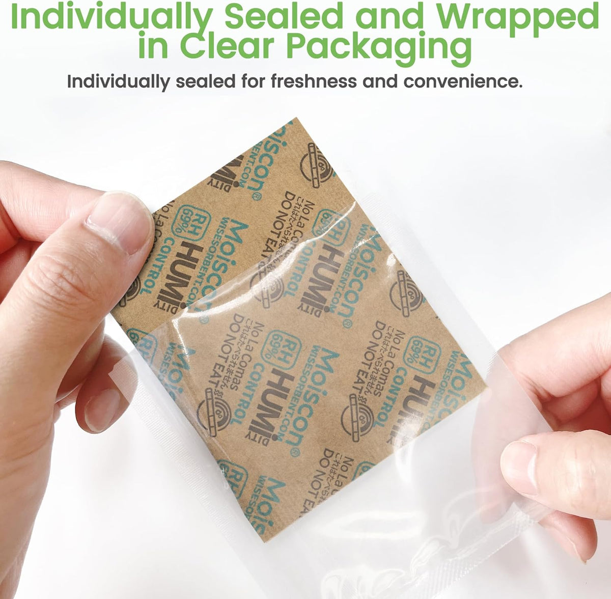 30 Pack 8 Gram 69% Two-Way Humidity Control Packs For Storing Up to 5 Items, Size 8 for Small