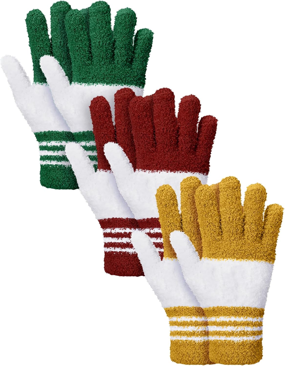Patelai 3 Pairs Microfiber Plant Dusting Gloves Leaf Cleaning Gloves for Indoor Plants, Blinds